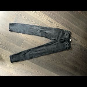 H&M high rise skinny Jean in a washed black/charcoal grey